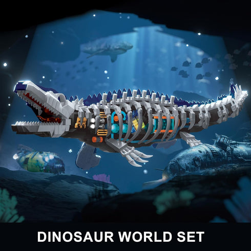 ONITUOFO Set,Dinosaur 8-12(1026PCS) Mechanical Dinosaur Building World Building Block,Jurassic Ocean Animal Collection