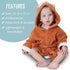 BlueMello Ultra-Soft Baby Fox Bathrobe, Hooded Robe for Toddlers 0-6 Months, Ideal Infant Boy & Girl Gift