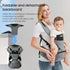 2-in-1 6 Baby Carrier with Hip Seat | Adjustable Carrying Positions | M-Shape Hip Support Design | Breathable