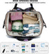 Mimfutu Backpack Butterfly Diaper Bag for Baby Girls Boys, Large Capacity Multifunction Waterproof Maternity Mom Nappy