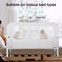 Baby Bed Rail Guard for Toddlers - 47" Swing Down Bedside Rails for Twin, Full, Queen Bunk Size Beds