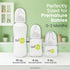 2oz 6 Pack, 100% Avima Baby Anti-Colic Preemie Bottles Standard Neck, BPA-Free, Silicone Nipples with Flow Control