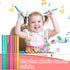 Yookeer 24 Pieces Wooden Rhythm Sticks for Kids, 12 Inch Lummi Sticks in 8 Colors, Musical Instruments for Preschool