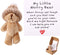 TOYMIS 1 Set Mini Plush Worry Bear with A Hat, Handmade Positive Small