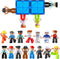 Large Magnetic People Figures for Kids-15pcs,3Community Helpers Toys People Set Perfect for