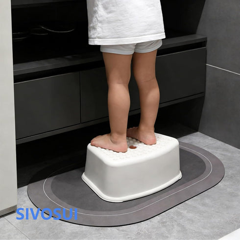 SIVOSUI Non-Slip Kids Step StoolSturdy Safe Toddler Step Stool for Bathroom Sink, Potty Training, Kitchen