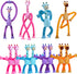 12Pack Telescopic Suction Cup Giraffe Toy, Educational Fidget Toys for Kids Age 3-9, Pop Tubes Toddler Travel Toys