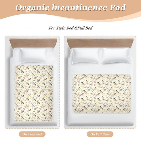 siphylline 52" 34" Cartoon Cute Fay Bird Extra Large Resuable Changing Pad Covers Highly Absorbent Bed Pad Changing