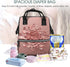 HCBPWVQA Backpack Daypacks Backpack Mommy Rose Gold Diaper Bag with Changing Pad and Pacifier Holder, Multifunction