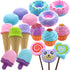 GIFTEXPRESS 17 PCS Pretend Play Food Dessert Set, Sweet Treats Assortment, Donuts,
