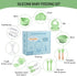 mraisebossup Set 15 Silicone Baby Feeding PcsBaby Spoons Suction Bowl Divided Plate Bib Cup Finger Brush Training