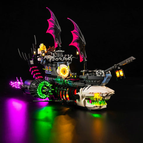 LED Light Kit for Lego DREAMZzz Nightmare Shark Ship 71469, Upgraded Creative Lighting Set (Lights Only)