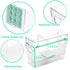 Ugotfeels 2 Breastmilk Storage Container with L Shaped Separator Boards, Dividers Will Flatten Standing Breast Milk