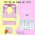 bebeleh Musical & Sound Toddler Potty Training Seat w/Step Stool Ladder - Collapsible & Adjustable Toilet, Pre