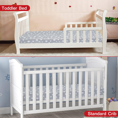 2 Pack, Crib Sheets for Boys or Girls Fitted Crib Sheet for Standard Size Crib and Toddler Mattresses, Soft