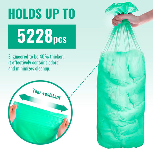 8 Pack Compatible with Diaper Dekor CLASSIC Diaper Pail Refills | | Odor-Control Liners | Leak-Resistant Incontinence