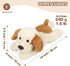 Puppy Stuffed Animals, Microwavable Stuffed Animal Adorable Fluffy Dog Plush for Warmth, Heatable & Coolable Lavender