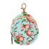 PYBUG Peach Round Pacifier Storage Case, Polyester & TPU Lined with Hook Buckle,