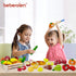 Sets Set Beberolen Wooden Play Food for Kids Kitchen Toddlers Wood Toys Cutting Fruit Pretend Food Play Kitchen