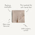 100% mushie Muslin Baby Swaddle Blanket | Organic Cotton (Blue Flowers)