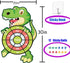 HONGID 3-12 Boys,30Large 4-12,Indoor Dinosaur Toys for Year Old Dart Board Kids Toys Age Outdoor Games Dinosaur