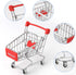 Shindel Mini Shopping Cart, Supermarket Handcart Model for Desk Storage, Party Doll House Store Cosplay