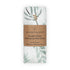 Organic Muslin Changing Pad Cover, Fitted Baby Changing Mat, Soft and Breathable, Eucalyptus Leaves, 16”x32”