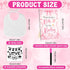 FIONUPI 55 1 22 22 10 Pcs Baby Bibs Decorating Kit Includes Wooden Pink Bow Baby Shower Game Sign DIY White Bibs Bow