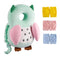 Baby Toddler Walker Head Protector Backpack Adjustable Wear Head Protection Safety Pad Backpack with 3 Pairs Knee Pads for Baby Toddler & Walker Walking & Crawling Cute Owl MTY HX S4