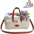 Linaly Felt Diaper Caddy Organizer, Portable Nursery Basket for Diapers, Caddy for Baby