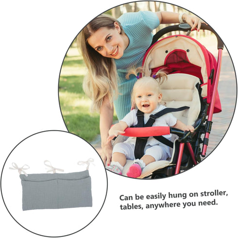 Cotton Stroller Storage Bag - Organizer for Baby Essentials