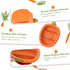 Cozy Rock Set, Set 2-in-1 Silicone Baby Feeding Carrot Design BLW Toddler Feeding with Suction Plate & Bowl, Bib, Fork