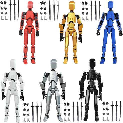 FoxVilla Assembly Completed T13 Action Figure, Titan 13 3D Printed Action Figure, 3D