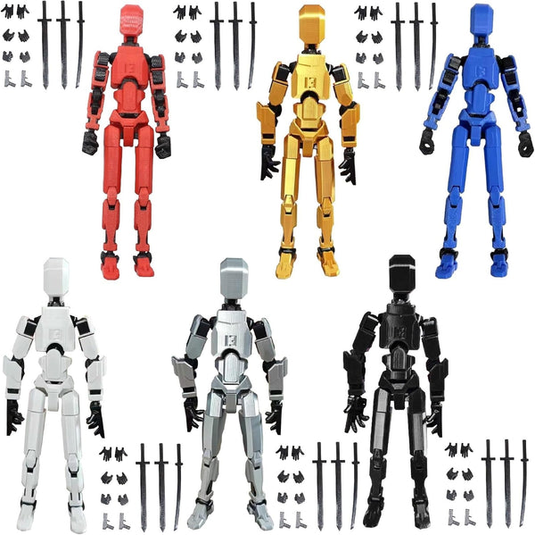 FoxVilla Assembly Completed T13 Action Figure, Titan 13 3D Printed Action Figure, 3D