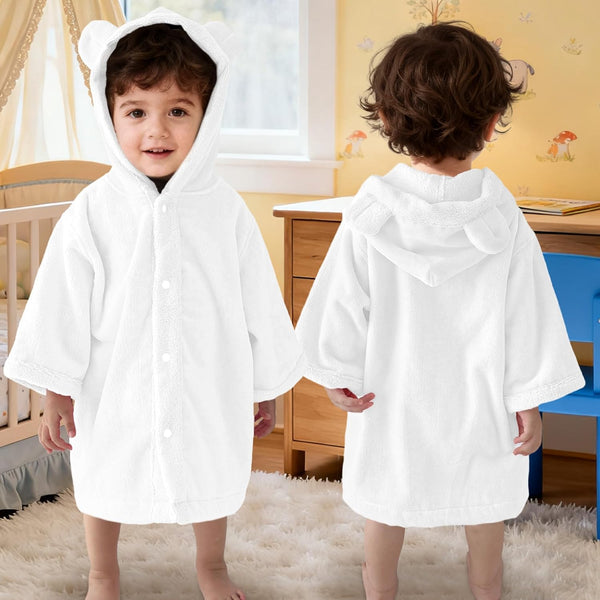 VOOVA & MOVAS Baby Hooded Towel with Bear Ear, 0-24Months | 100%