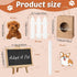 36 Pcs Mini Plush Toy Stuffed Animals Set with 10 White Fence, 12 Gift Bags, Chalkboard Signs for Birthday Party