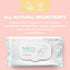 248 (4 Pack 62 Count Niki's Natural Baby Wipes | Sensitive Organic Baby Wipes | Made with Manuka Honey and Coconut Oil