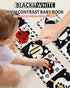 Newborn Toys - High Contrast Baby Books with Teether for 0-12 Months, Sensory Learning Activities Gift