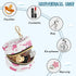 YETTASBIN Cute Pink Octopus Portable Pacifier Holder Case with Metal Hook Buckle & Zipper for Diaper Bag and Stroller
