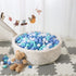 STARBOLO Ball Pit Balls - 200 Bulk Mixed Blue Stars, Crush Proof Plastic Children's Toy Balls for Birthday Party