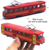 OTONOPI Toy Train Set - Subway Bullet Train High Speed Locomotive Engine Die Cast Model Car for Kids, Pack of 4