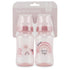 2-Pack 11 Premium Baby Bottles - Ounce, Hourglass Shape, Fun Boys and Girls Prints, Clear Cover - BPA-Free