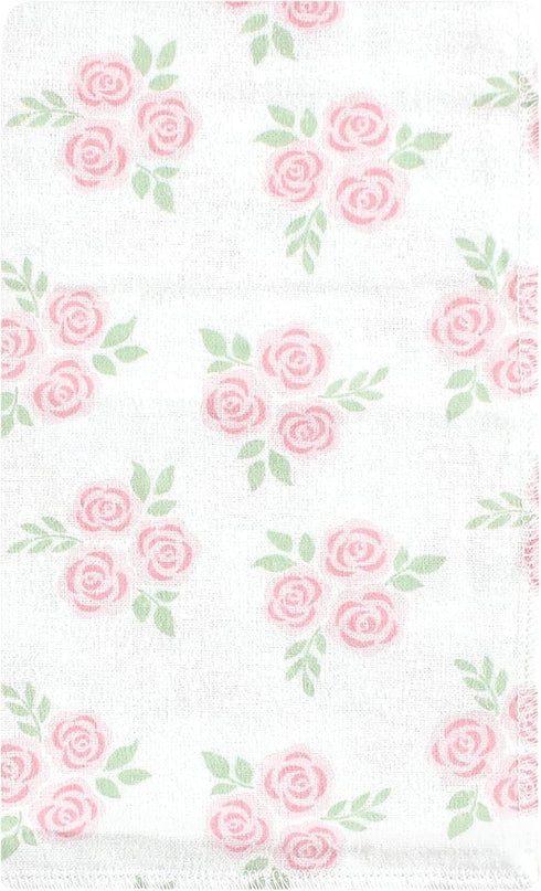 Hudson Baby Unisex Cotton Flannel Burp Cloths - Pastel Butterfly, One Size