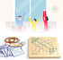36Pcs 8x8 Thoth Montessori Wooden Geoboard Mathematical Manipulative Material Array Block Geo board with Pattern Cards