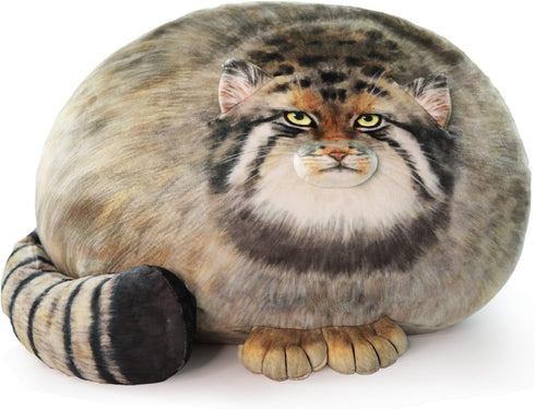 Sew Butiful Pallas Cat Stuffed Animal, 45cm/18inch Steppe Cat Plush Cute Plushies for Girls,Kitten