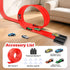 16Ft 4 8 1/64th 3 KETIEE Flex Tracks for Kids: Flexible Race Car Ramp Track with Small Racecars and Suction Cups