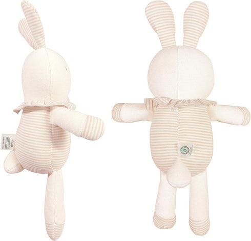 Organic Cotton Baby First Friend Doll - Hello! Little Bunny, 15.7 inches Tall, Pillow Buddy Toy
