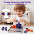 3 32PCS Set, otters Magnetic Building Blocks Portal Travel STEM Magnet Cubes Construction Toys with Metal Box for Kids
