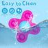 Suction Cup Spinner Toys for 1 Year Old, 3 Pcs Spinning Toys for Toddlers 1-3, Sensory Bath Toys