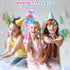 Beria Princess Toy Bubble Wand, Birthday Gifts for Girls 3-8, Light Up Bubbles Machine for Kids